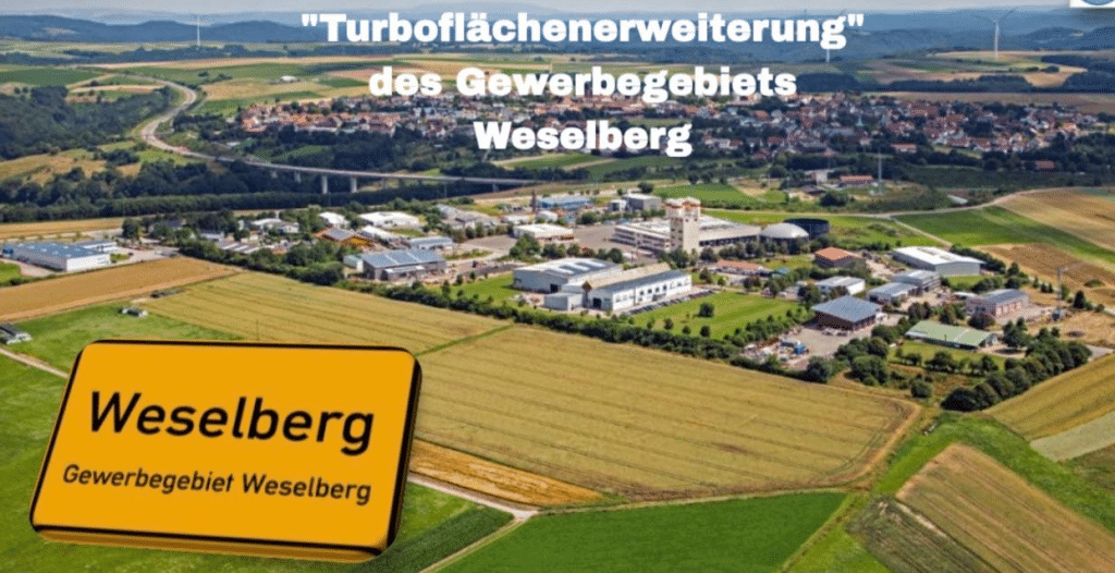 Turboflächenerweiterung Gewerbegebiet Weselberg