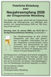 Einladung Neujahrsempfang 2026