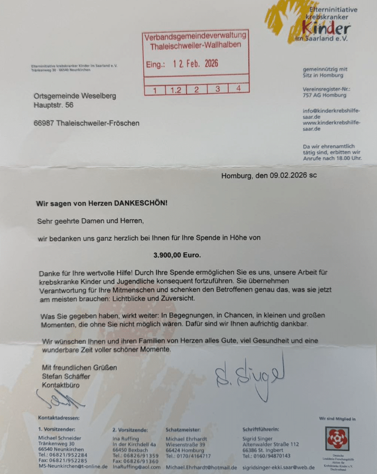 Dankschreiben NJA 2025