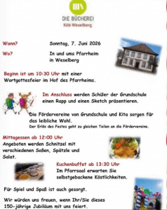 Einladung 150 Jahre KöB