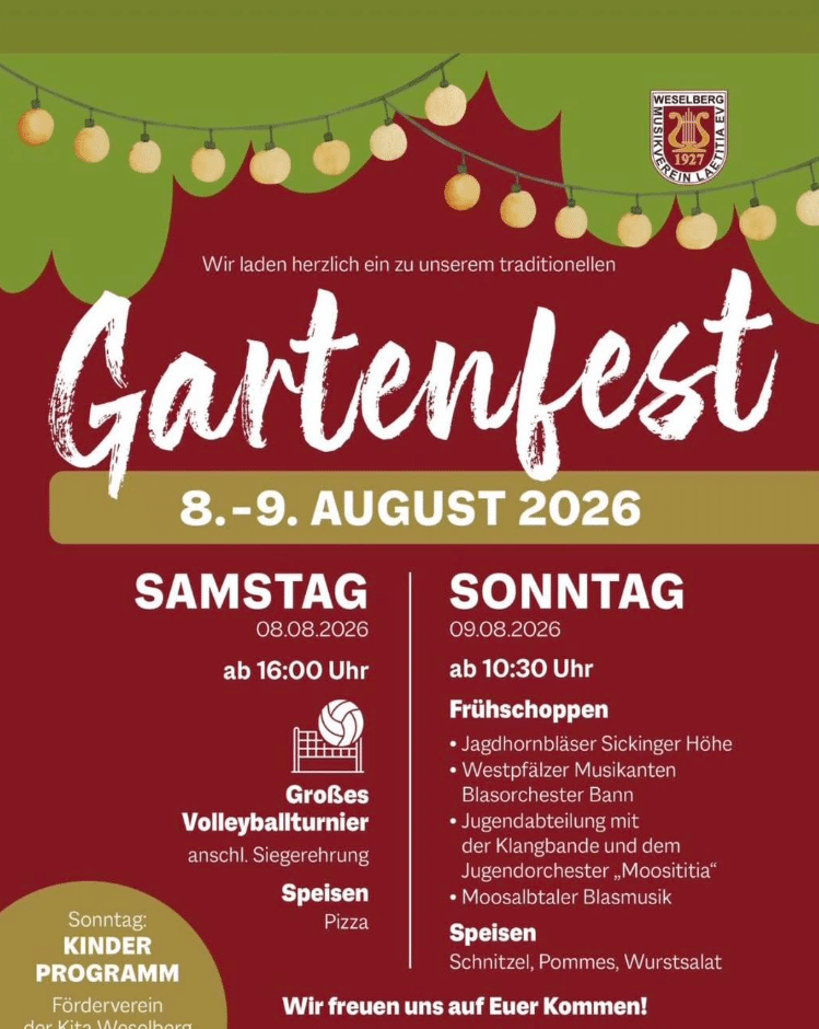 Gartenfest 2026